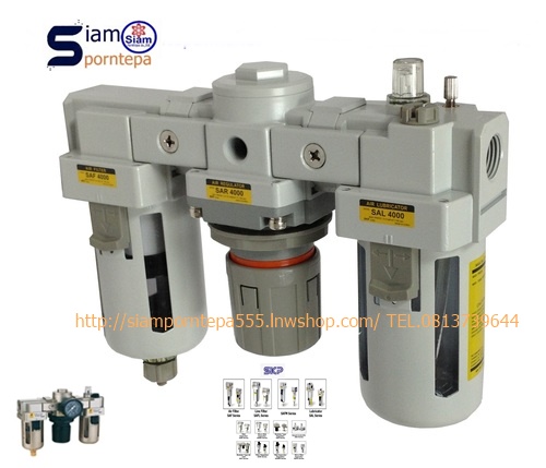 SAU400-04BDG SKP Filter regulator 3 unit size 1/2" Pressure 0-10 bar (kg/cm2) 150 psi 